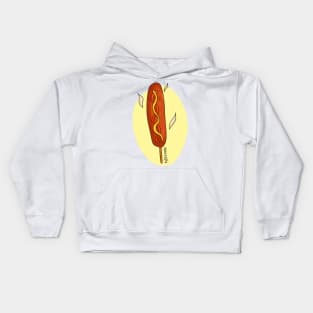 Hot sausage on stick Kids Hoodie